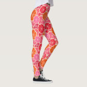 Sinaasappel & Grapefruit Citrusvruchten Patroon Leggings (Rechts)