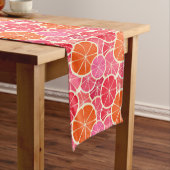 Sinaasappel & Grapefruit Citrusvruchten Patroon Medium Tafelloper (Voorbeeld)