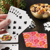 Sinaasappel & Grapefruit Citrusvruchten Patroon Pokerkaarten (Insitu)