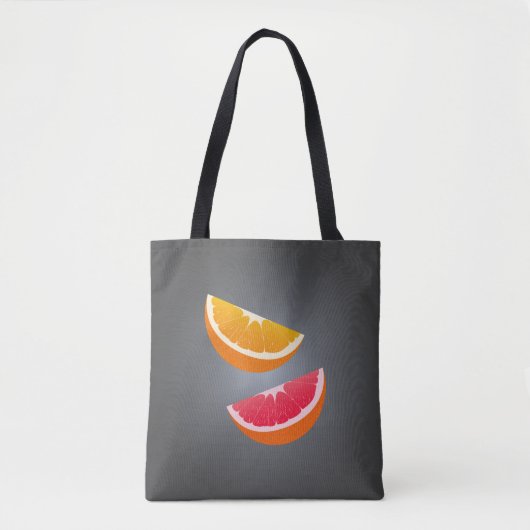 Sinaasappel & Grapefruit – Modern Citrus Design Tote Bag (Voorkant)