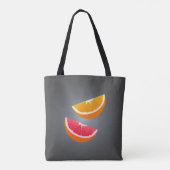 Sinaasappel & Grapefruit – Modern Citrus Design Tote Bag (Achterkant)