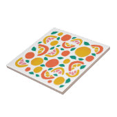 Sinaasappel Grapefruitcitroenpatroon Tegeltje (Zijkant)