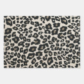 Sinaasappel Grijs Bruin Zwart Leopard Dierenprint Inpakpapier Vel (Voorkant 3)