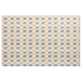 Sinaasappel grijs wit modern patroon gestreept stof (Yard (91,4 cm))
