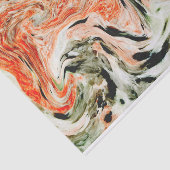 Sinaasappel grijs & zwart marmeren steen tissuepapier (Detail)