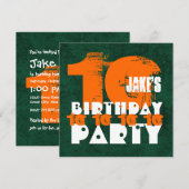 SINAASAPPEL GROEN 10e Verjaardagsfeest 10 Jaar Oud Kaart (Voorkant / Achterkant)