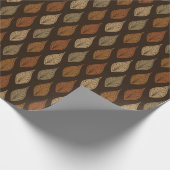 SINAASAPPEL GROEN & CRÈME HERFSTBLADEREN CADEAUPAPIER (Hoek)