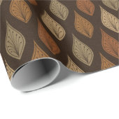 SINAASAPPEL GROEN & CRÈME HERFSTBLADEREN CADEAUPAPIER (Rol Hoek)