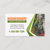 Sinaasappel & Groen Landschapsarchitectuur Maaien  Visitekaartje (Voorkant)
