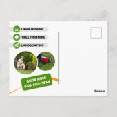 Sinaasappel & groen Tuin Landschapsarchitectuur La Briefkaart (Achterkant)