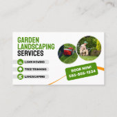 Sinaasappel & groen Tuin Landschapsarchitectuur La Visitekaartje (Achterkant)