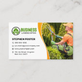 Sinaasappel & groen Tuin Landschapsarchitectuur La Visitekaartje (Voorkant)