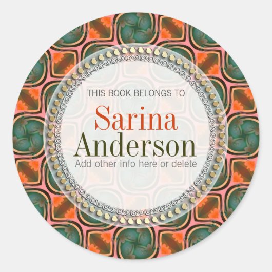 Sinaasappel Groen Vers Biologisch Cadeauboek label (Voorkant)