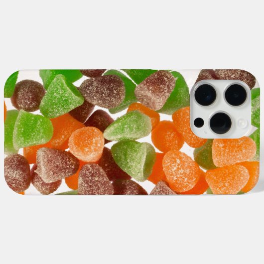 Sinaasappel groene rode snoep, gestrooid met suike Case-Mate iPhone case (Achterkant (horizontaal))