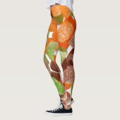 Sinaasappel groene rode snoep, gestrooid met suike leggings (Links)