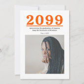 Sinaasappel grote nummers twee-foto Afstuderen (Voorkant)