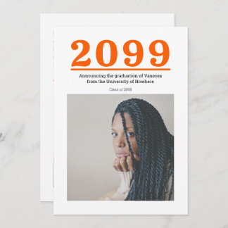 Sinaasappel grote nummers twee-foto Afstuderen