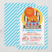 Sinaasappel grote top circusleeuw; blauw & witte s kaart (Voorkant / Achterkant)