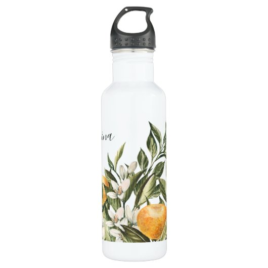 Sinaasappel Grove Citrus Botanical Waterfles (Voorkant)