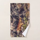 Sinaasappel Guana Kunst Bad Handdoek (Handdoek)