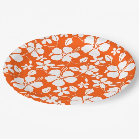 SINAASAPPEL HAWAÏAN HULA (HIBISCUS) PAPIEREN BORDJE (Gekanteld)