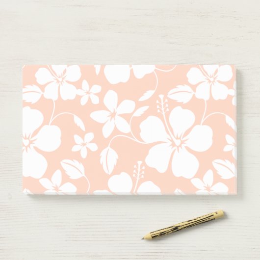 SINAASAPPEL HAWAÏAN HULA (HIBISCUS) POST-IT® NOTES (Op bureau)