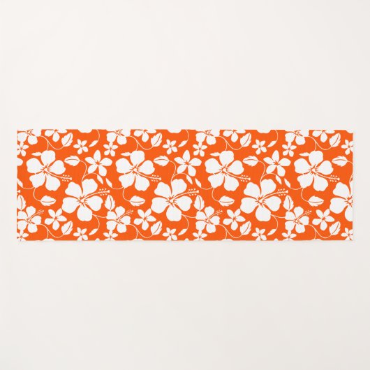 SINAASAPPEL HAWAÏAN HULA (HIBISCUS) YOGAMAT (Voorkant (horizontaal))