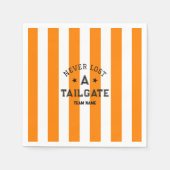 Sinaasappel heeft nog nooit een Tailgate Team Name Servet (Voorkant)