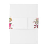 Sinaasappel, Heet Roze, & Paarse Herfst Bloemen 1 Uitnodigingen Wikkel (Achterkant Voorbeeld)