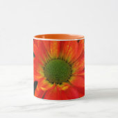 Sinaasappel herfst bloem drank mok (Midden)