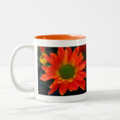 Sinaasappel herfst bloem drank mok (Links)