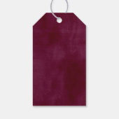 Sinaasappel Herfst Floral Vrijgezellenfeest Rustic Cadeaulabel (Achterkant)