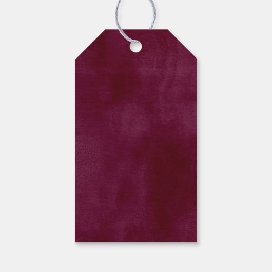 Sinaasappel Herfst Floral Vrijgezellenfeest Rustic Cadeaulabel (Achterkant)