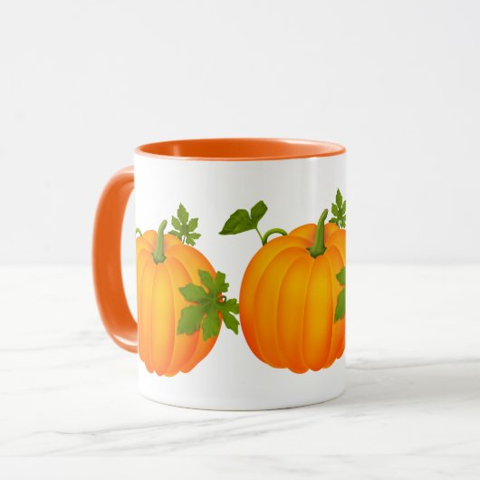 Sinaasappel Herfst mok pompokoffie (Voorkant links)