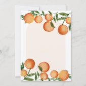 Sinaasappel Hij of Zij Groen Bloemen Geslacht Onth Kaart (Achterkant)