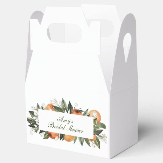 Sinaasappel Hoofd Squeeze Gevel Stijl Favor Doos Bedankdoosjes (Geopend)