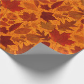 Sinaasappel in het najaar cadeaupapier (Hoek)