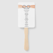 Sinaasappel Infinity Trouwprogramma Fans Handwaaier (Achterkant)