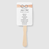 Sinaasappel Infinity Trouwprogramma Fans Handwaaier (Voorkant)