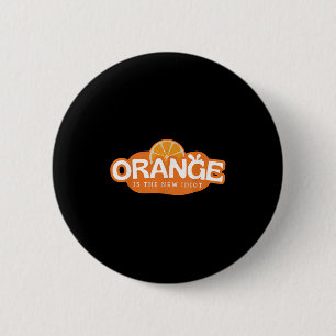 Sinaasappel Is Het Nieuwe Idiote Citroen Gebleekt Ronde Button 5,7 Cm