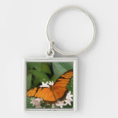 Sinaasappel Julia Butterfly Sleutelhanger (Voorkant)