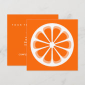 sinaasappel kaart (Voorkant / Achterkant)
