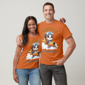 Sinaasappel kat altijd blij t-shirt (Unisex)