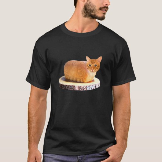 Sinaasappel Kat Brood T-shirt (Voorkant)