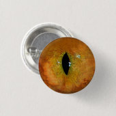 Sinaasappel Kat Oog Ronde Button 3,2 Cm (Voorkant /achterkant)