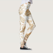 Sinaasappel Kat Patroon Leggings (Rechts)