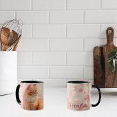 Sinaasappel kat wrap-around ontwerp mok