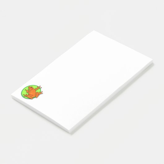 Sinaasappel Kikker Post© Opmerkingen Post-it® Notes (Schuin)