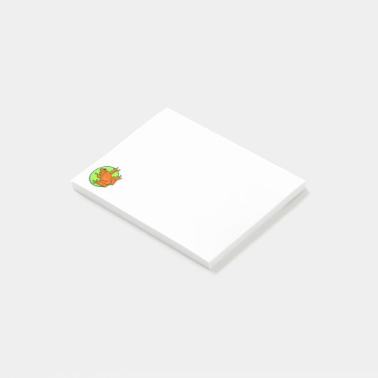 Sinaasappel Kikker Post© Opmerkingen Post-it® Notes (Schuin)
