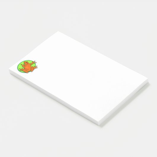 Sinaasappel Kikker Post© Opmerkingen Post-it® Notes (Schuin)